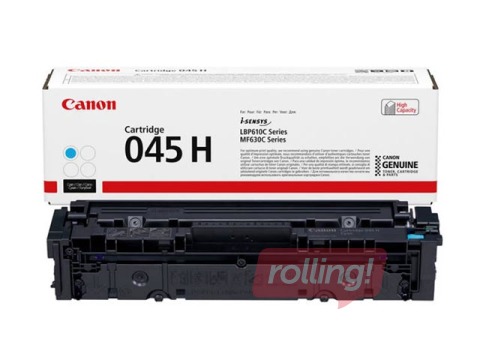 Toner cartridge Canon 045 HC, Cyan (2200 p.)