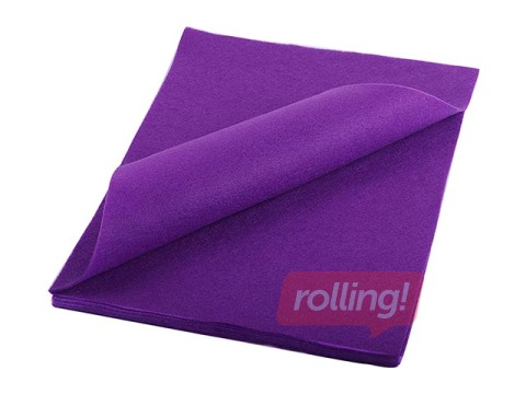 Vilt, 20x30cm, 150g/m², lilla, 10 lehte