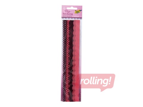 Felt borders Folia, 4 pcs, 30 cm, red