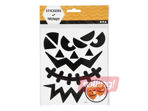 SALE Isekleepuvad kleebised Halloween - suured näod, 1 leht