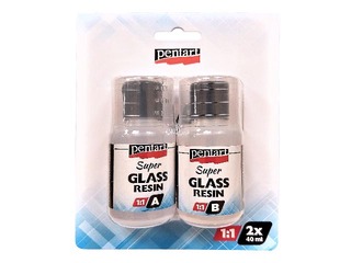 Epoksiidvaik + kõvendi “Super Glass Resin”, 2 x 40 ml