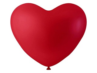 Õhupallid-südamed, 8 tk, punane