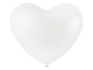 Õhupallid-südamed, 8 tk, valge