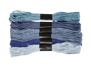 Embroidery floss, 6 pcs, blue harmony