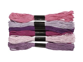 Embroidery floss, 6 pcs, purple