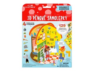 Puffy stickers and 3D playhouse Concorde Mushroom Cottage