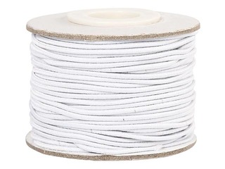 Elastne helmepael Ø 1 mm, 25 m, valge