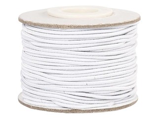 Elastic beading cord Ø 1 mm, 25 m, white