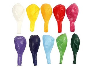 Balloons 10 pcs, assorted colours
