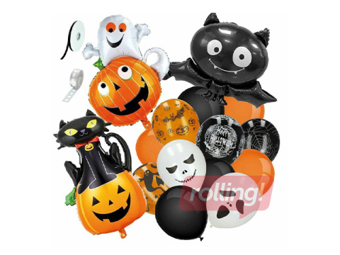 Halloweeni kaunistus – õhupallid, 14 tk