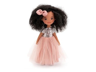Sweet Sisters doll Tina in a pink dress with sequins, 32 cm