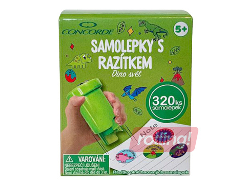 Dekoratiivne tempel - kleebiste komplekt, Dino