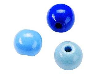 SALE Puidust helmed, sinine, 8mm, 85 tk.