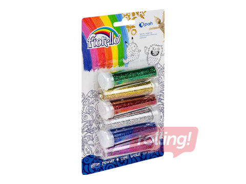 Dekoratiivsed särapulbrid (glitterid), Fiorello, 6 x 6g, erinevad värvid