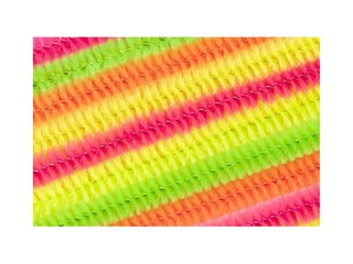 Šenillipulgad (kohev traat), 0,8 x 50 cm, 10 tk, neon