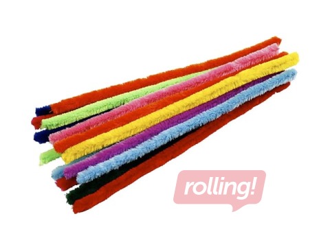 Šenilliribad, 1,5 x 30 cm, 15 tk, erinevad värvid