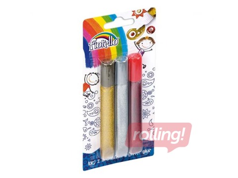 Dekoratiivliim Fiorello, sädelusega, 13ml x 3 tk.