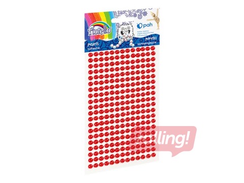 Self adhesive pearls, red