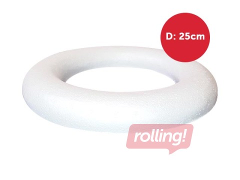 SALE Pärja alus, poroloon, D: 25 cm