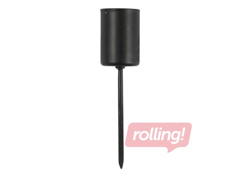 PROMO Küünlaalus teravikuga, must, ⌀2.25cm, 4 tk.
