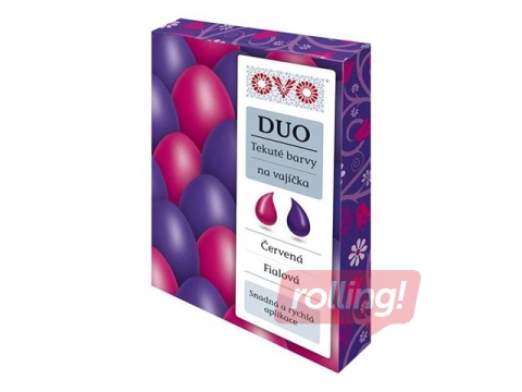 SALE Munavärvid, punane ja lilla, 20 ml