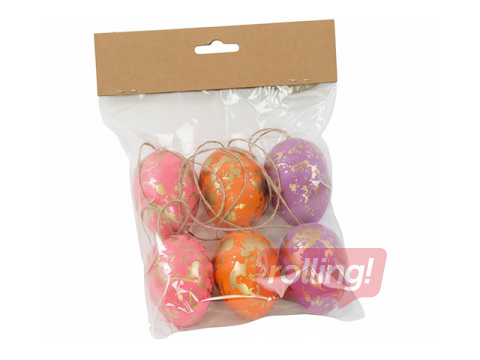 Dekoratiivmunad, 6 tk, 4x6cm