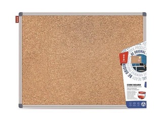 Cork board with aluminum frame Memobe Classic, 120x90 cm