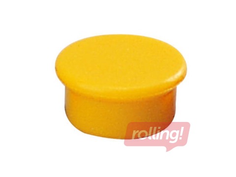 Strong planning magnet Dahle, 13 mm, 10 pcs., yellow