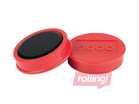 Magnetid Nobo, 38 mm, 10 tk., 1,5 kg, punane