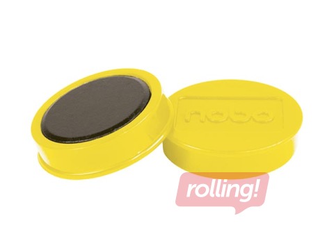 Magnēti Nobo, 38 mm, 10 gab., 1.5 kg, dzelteni