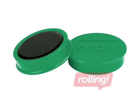 Magnetid Nobo, 38 mm, 10 tk, 1,5 kg, roheline