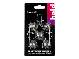Magnetid Grand, Neodymium, 12mm, 5 tk.