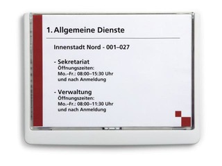 Настенная пластиковая табличка Durable Click, A5, 210 x 148.5 мм