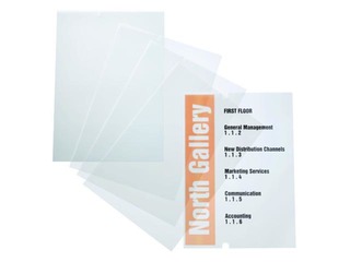 Crystal Sign refill Durable, A4, 210 x 297 mm, transparent