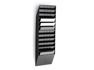 Prospect holder Durable Flexiboxx 12, A4, black, vertical