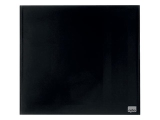 Magnetiline klaastahvel Nobo, 45 x 45 cm, must