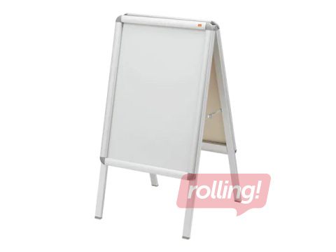 Välitingimustesse sobiv alumiiniumraamiga infostend Nobo Essence, A2, 47.5x89x7 cm