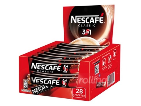 Lahustuv kohvNescafe 3 in 1, 28 x 17.5g, 490g