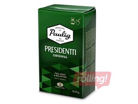 Jahvatatud kohv Paulig Presidentti, 500g 