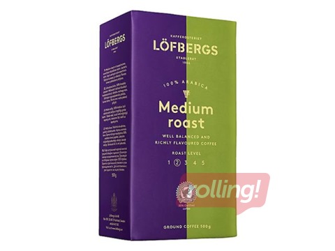 Jahvatatud kohv Lofbergs Medium Roast, In Cup, 500g