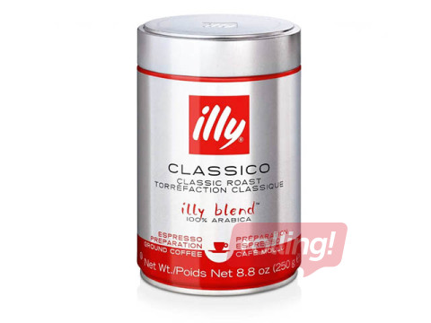 Jahvatatud Illy Classico, medium roasted, 250g