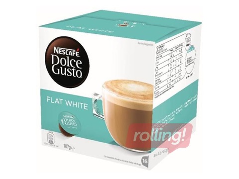 Kohvikapslid Nescafe Flat White, Dolce Gusto, 16tk