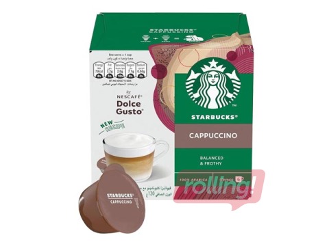 Kohvikapslid Starbucks Cappuccino, Dolce Gusto, 12tk