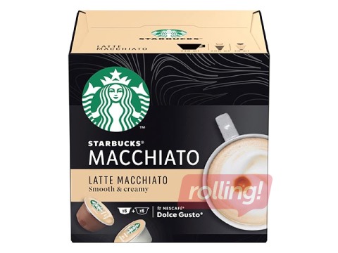 Kohvikapslid Starbucks Latte Macchiato, Dolce Gusto, 12tk