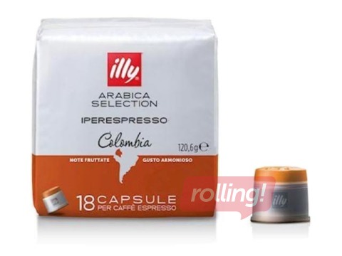 Kohvikapslid Illy IperEspresso, Colombia, 18tk