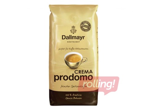 Kohvioad Dallmayr Crema Prodomo (1kg) + KINGITUS! Osta kohviube ja saad kingituse!