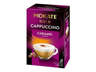 Cappuccino jook Mokate Gold caramel, 12,5 g x 8 gb