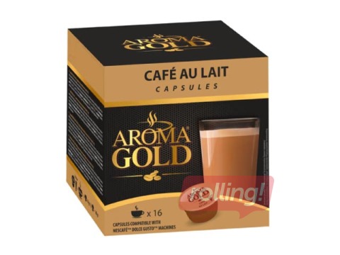 Kohvikapslid Aroma Gold Cafe Au Lait, 16gab