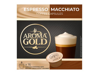 Kohvikapslid Aroma Gold, Espresso Macchiato, 16tk.