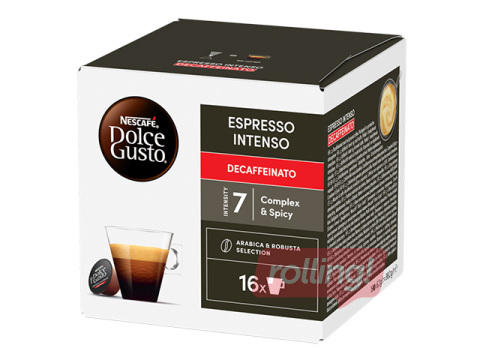 Kohvikapslid Nescafe Espresso Intenso, Decaffeinato, Dolce Gusto, 16 tk